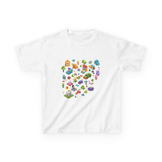 Level Up Your Style: Kids' Game-Inspired Heavy Cotton Tee!