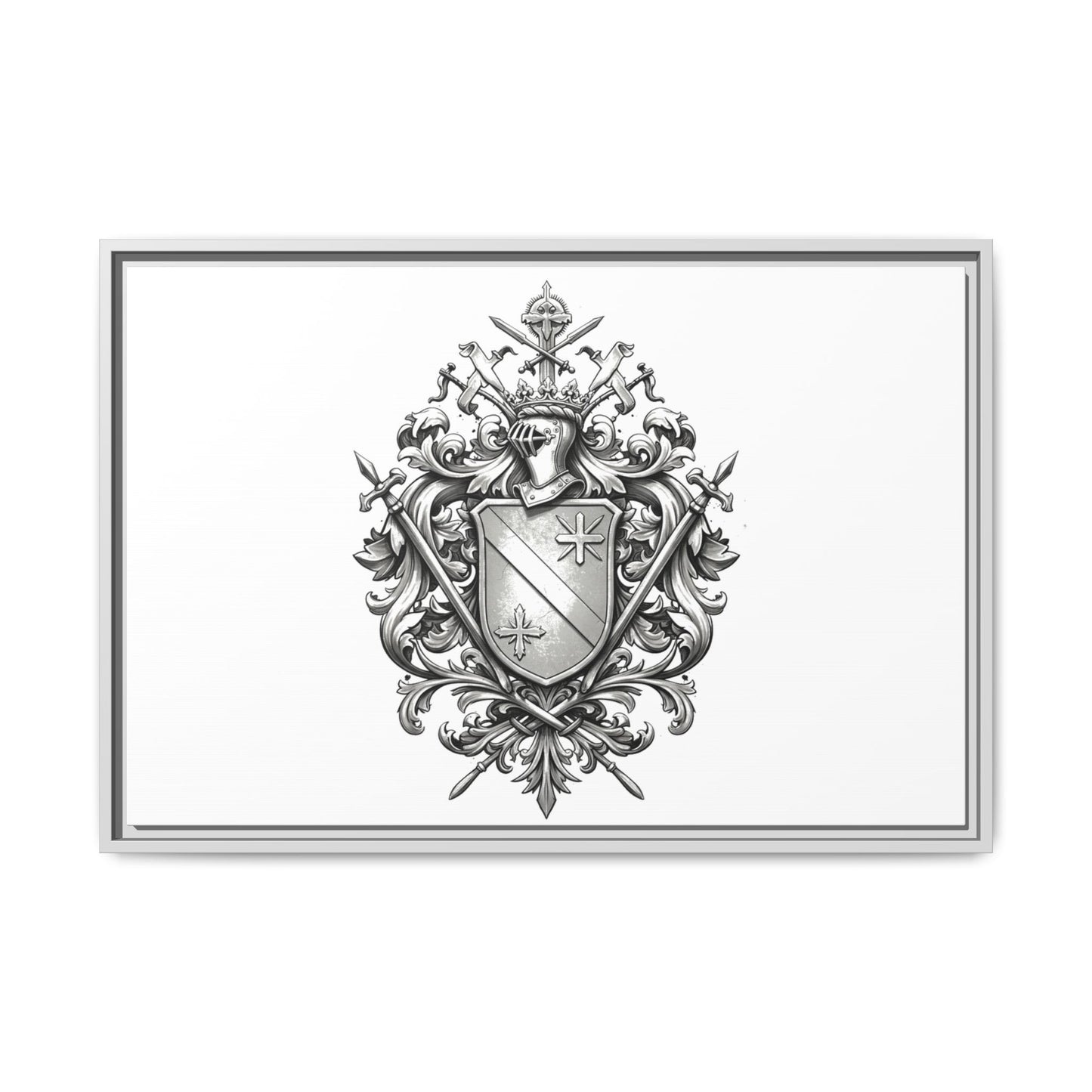 Guild #52 Elegance: Premium Multicolor Framed Matte Canvas