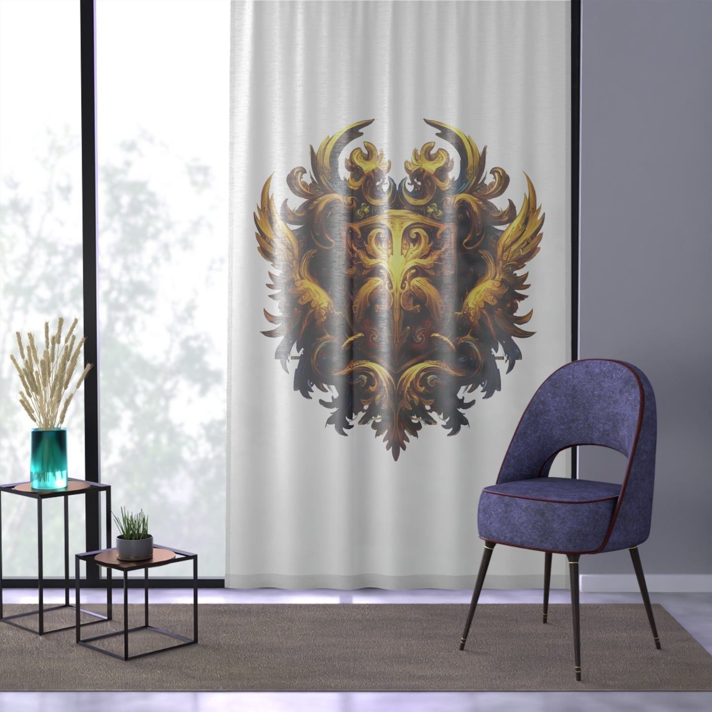 Trendsetter Emblem Window Curtain - Style #37