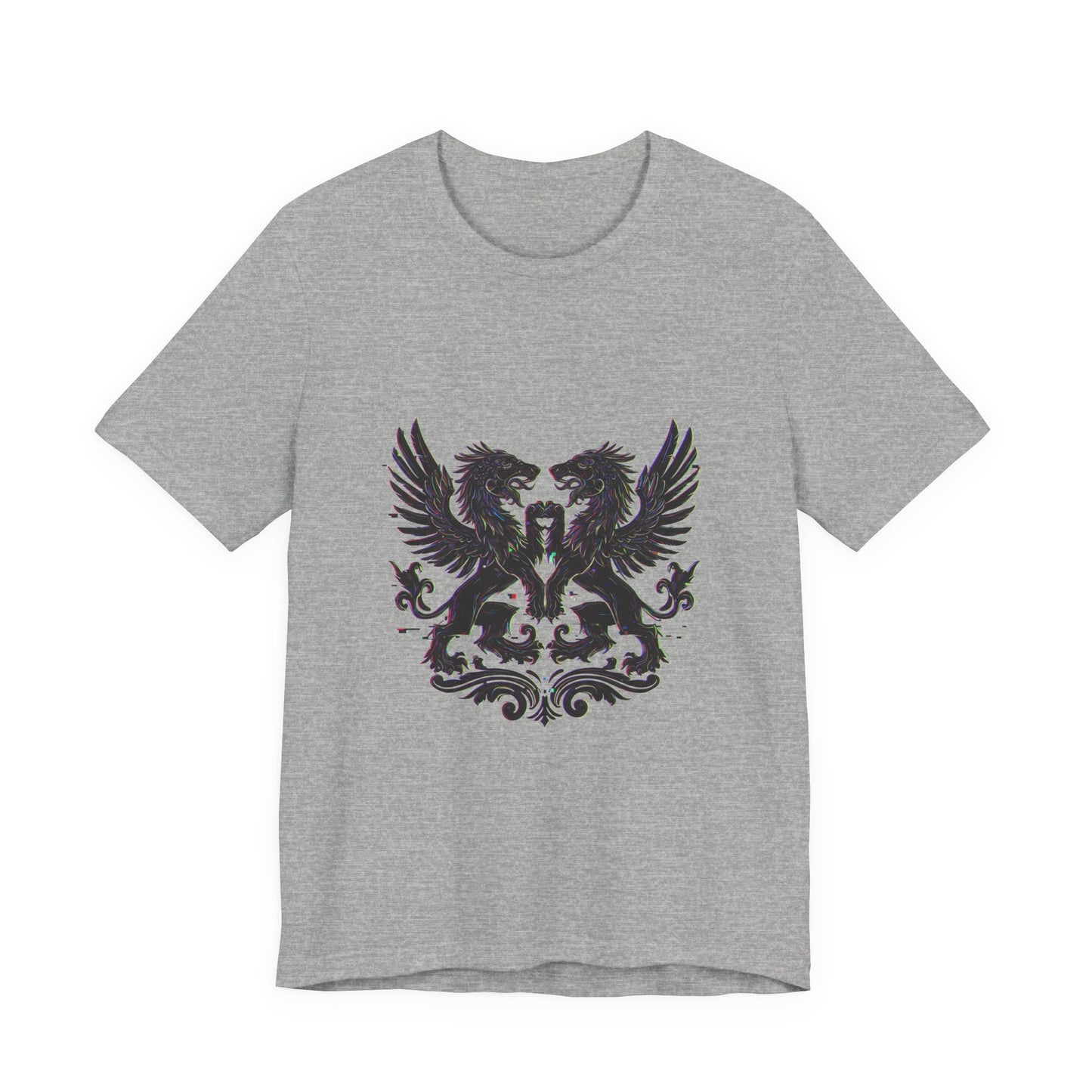 Trendsetter Glitch Heraldry Tee - Unisex & Stylish