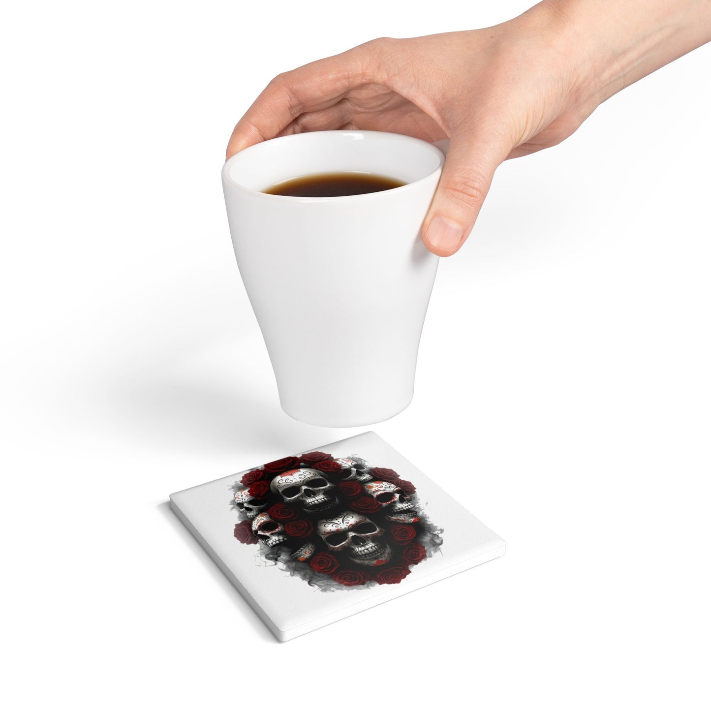 LaCatrina Edge: #39 Ceramic Coaster – Daring Décor