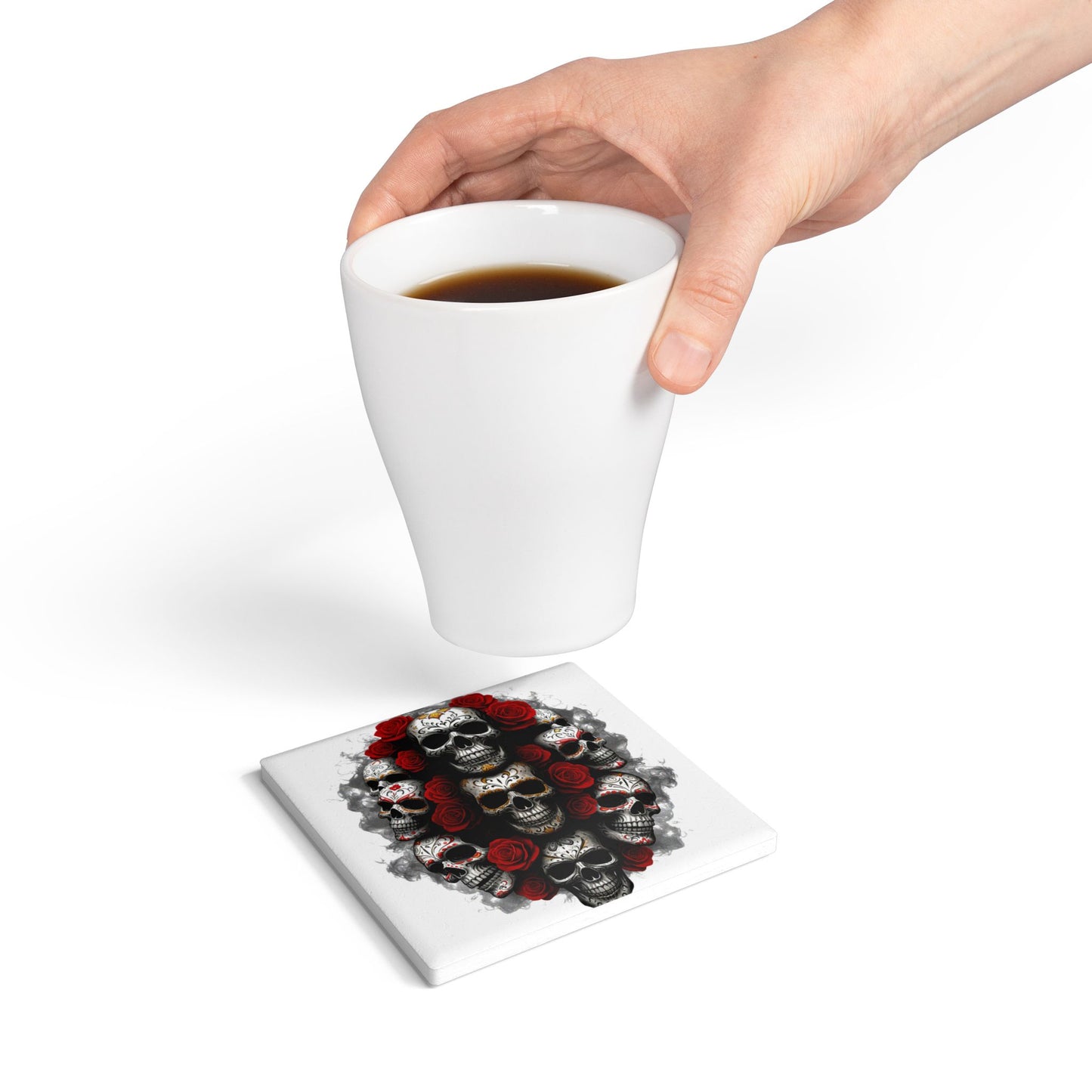 LaCatrina Edge: Bold Ceramic Coaster #42