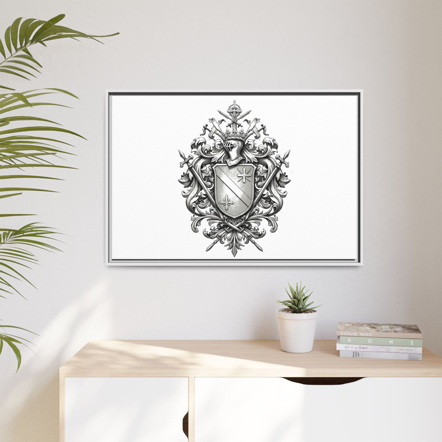 Guild #52 Elegance: Premium Multicolor Framed Matte Canvas
