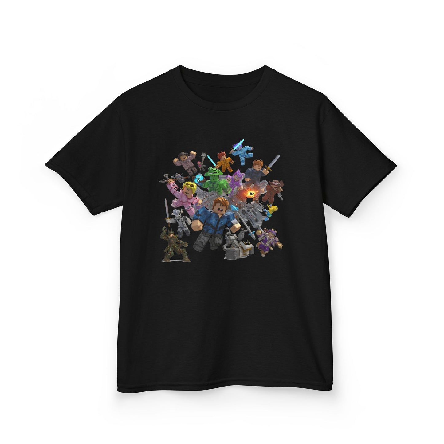 Pixel Play: Trendy Voxel Character Kids' Tee!