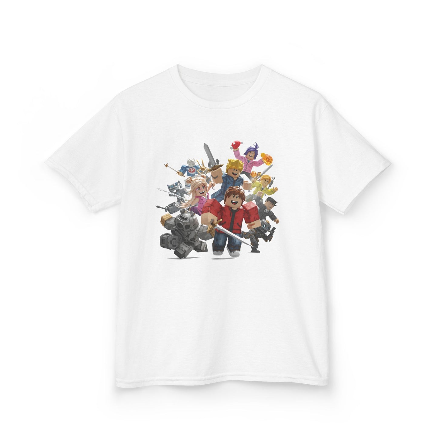 Voxel Adventure Kids Heavy Cotton Tee - Trendy Explorer Edition