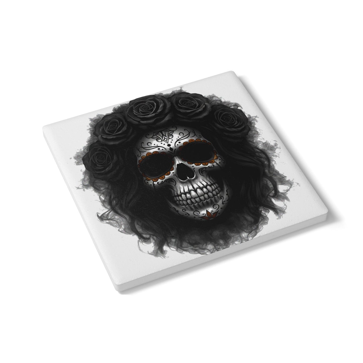 LaCatrina Edge: Daring Ceramic Coaster Design #6
