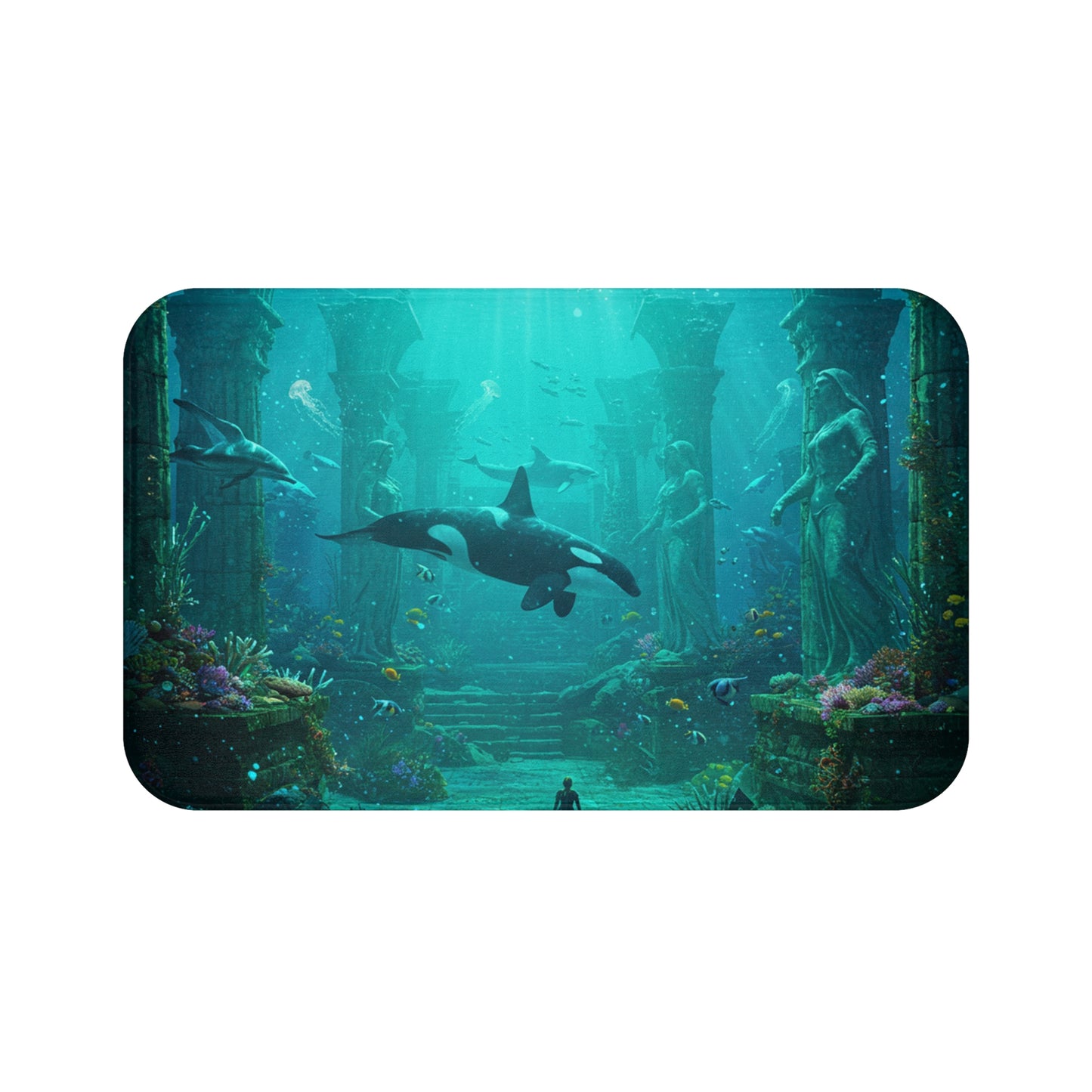 Atlantis Escape: Casual Bath Mat