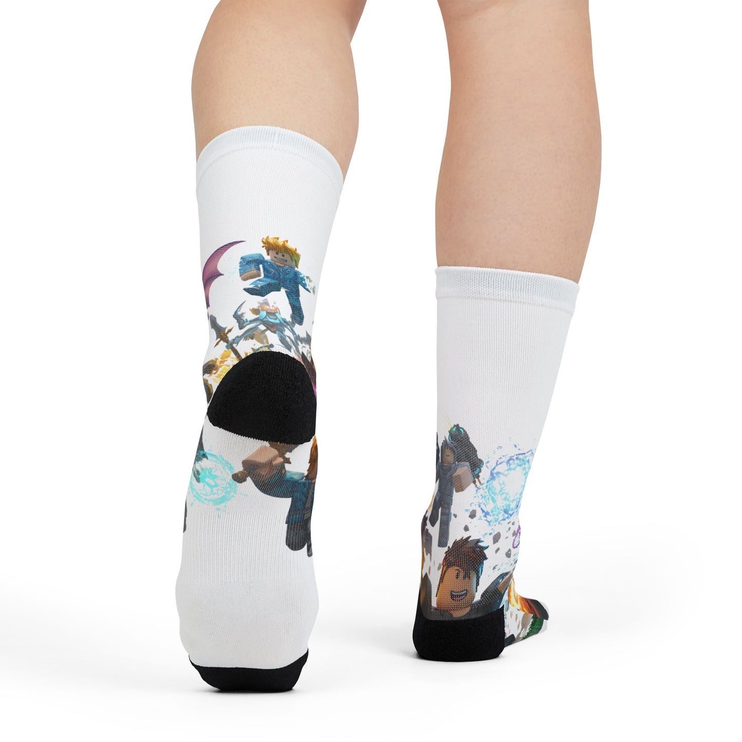 Voxel Invasion Edgy Crew Socks