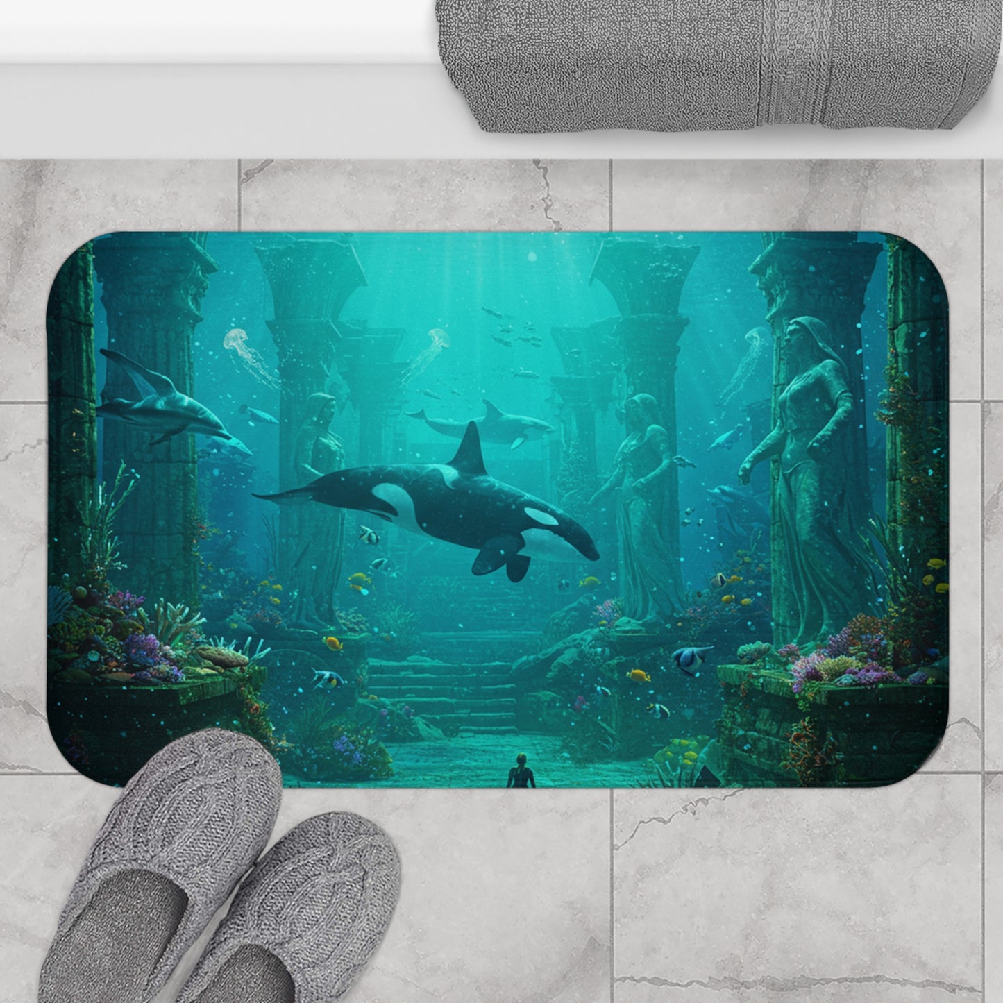 Atlantis Escape: Casual Bath Mat