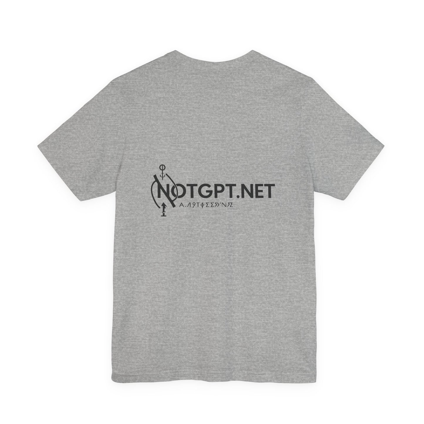 Trendy Notgpt Heraldic Glitch Tee - Unleash Your Style