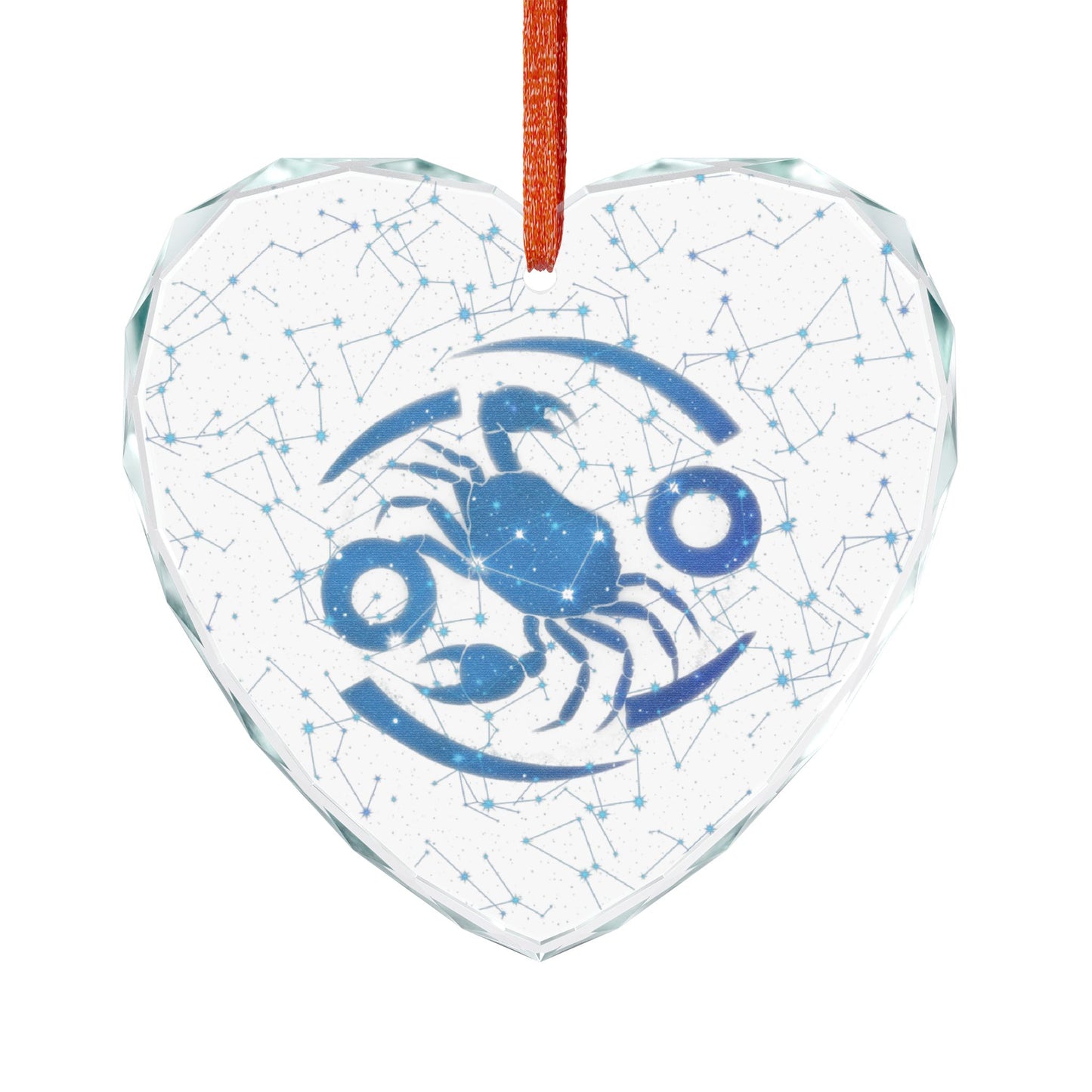Cosmic Edge Cancer Zodiac Crystal Ornament