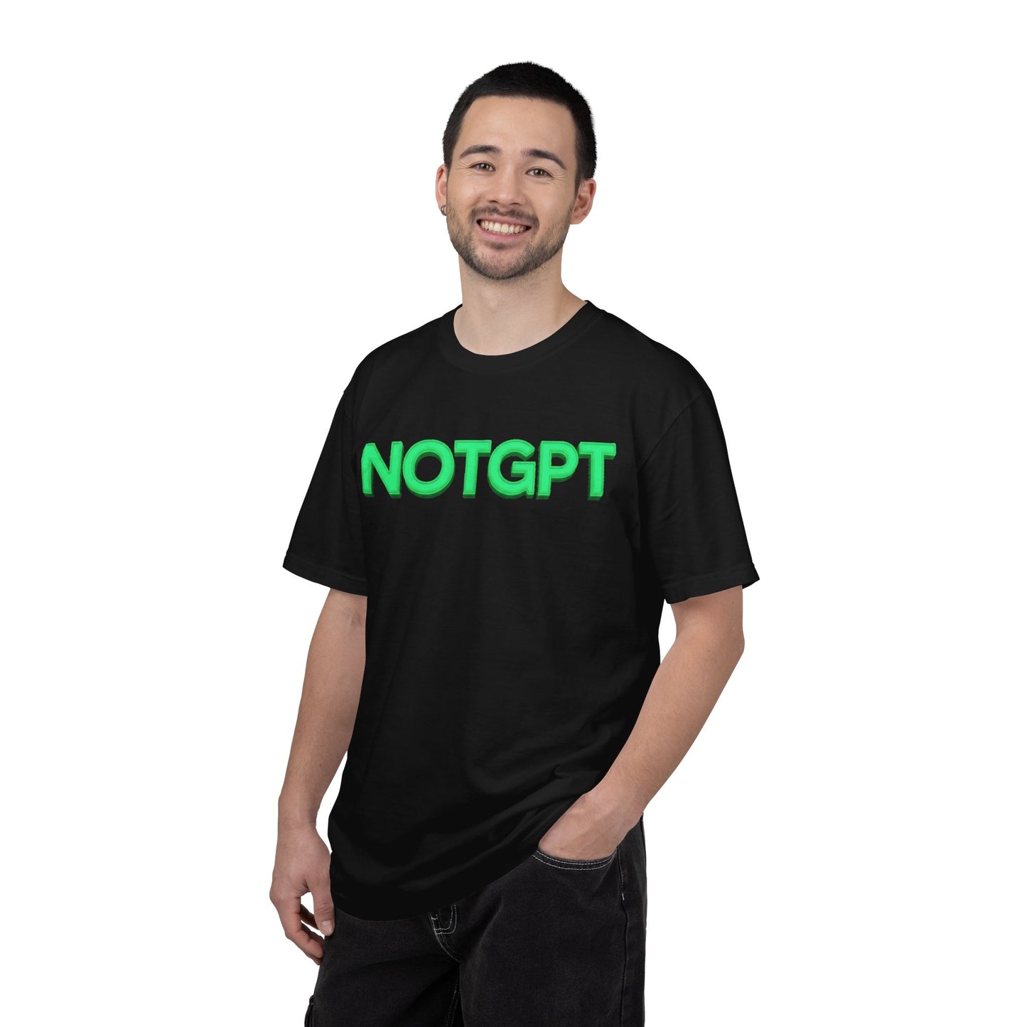 NOTGPT Teal Glow | Regular Fit Tee