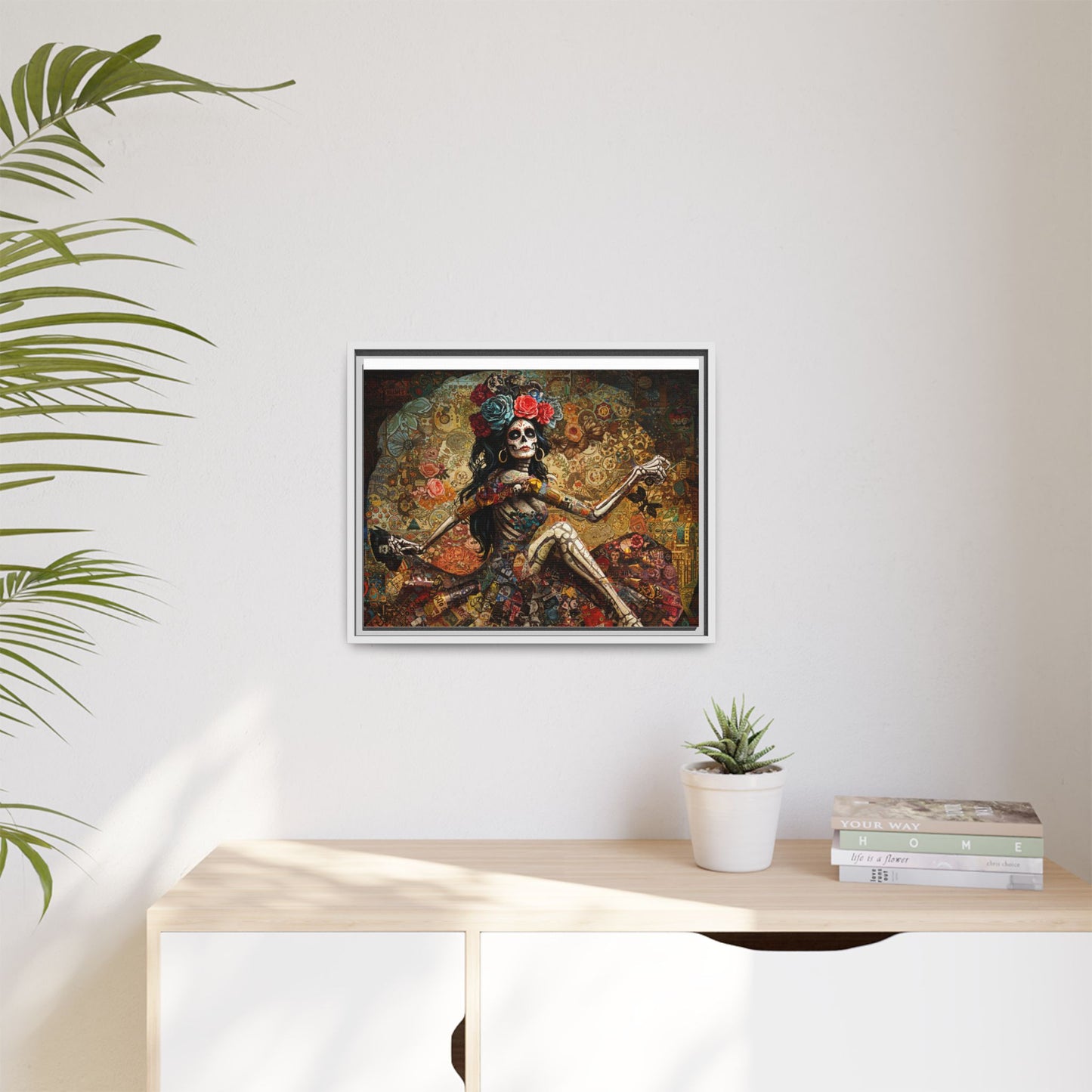 LaCatrina Elegance: Exquisite Multicolor Matte Canvas