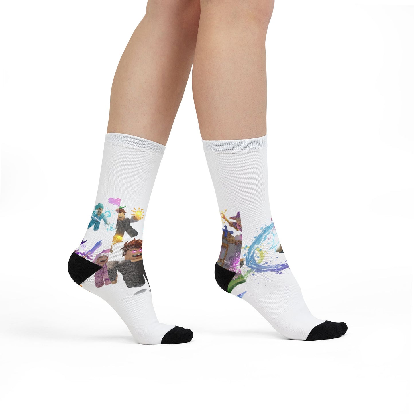 Voxel Invasion Edgy Crew Socks