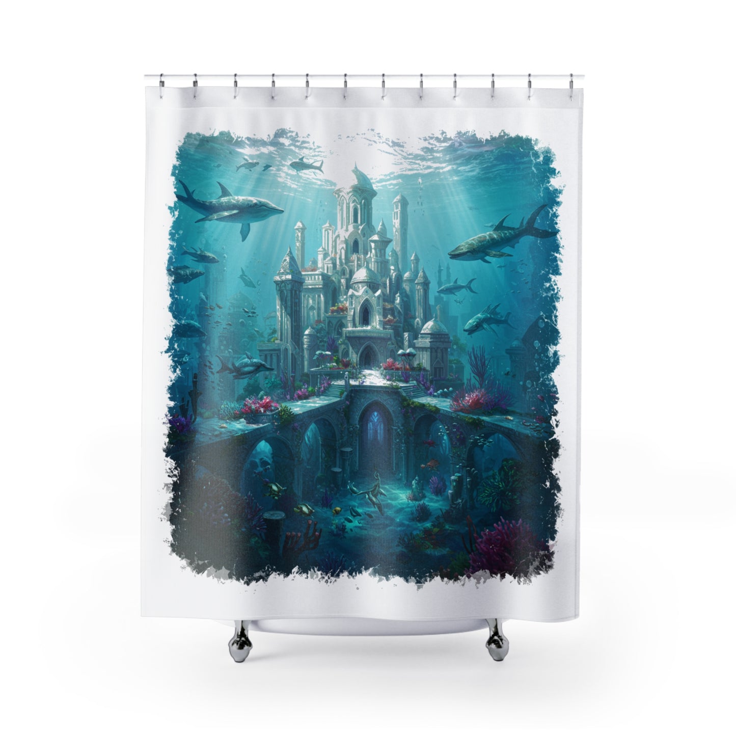 Mystic Atlan Fantasy Shower Curtain