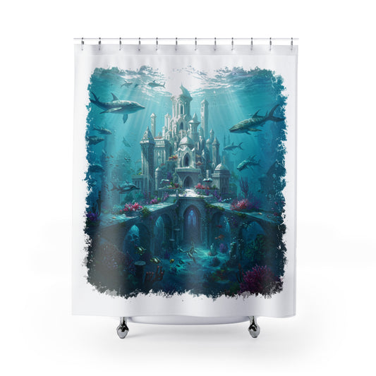Mystic Atlan Fantasy Shower Curtain