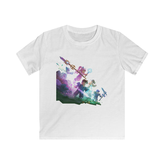 Pixel Pals Playground - Kids' Casual Softstyle Tee