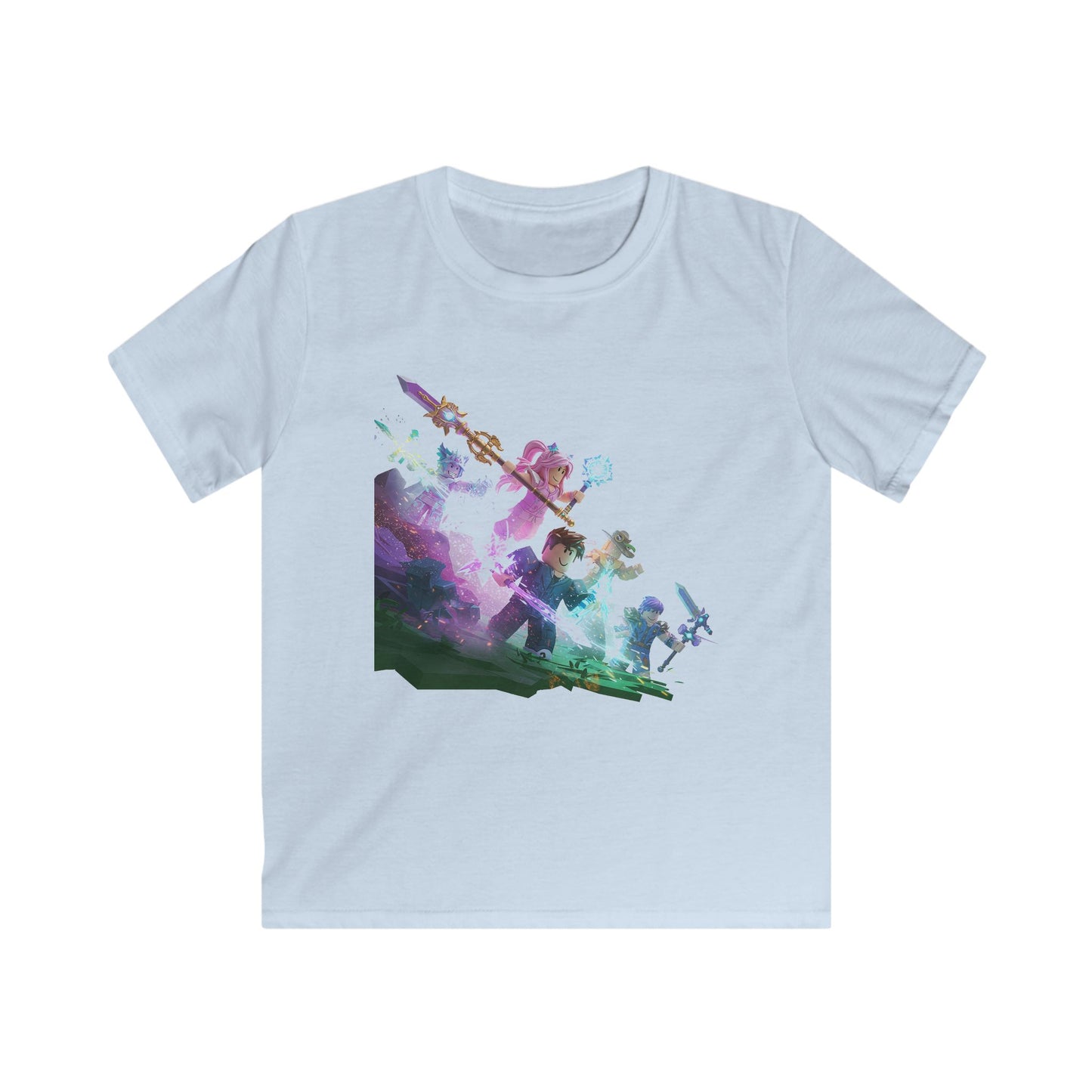 Pixel Pals Playground - Kids' Casual Softstyle Tee