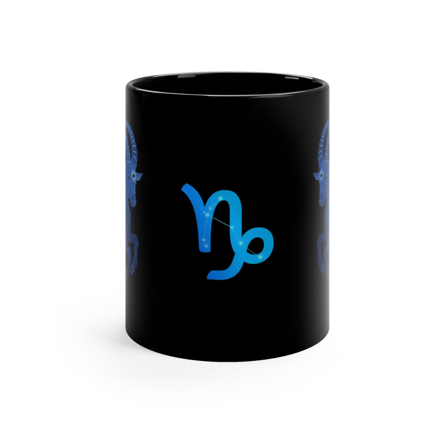 Capricorn Constellation Coffee Mug | Zodiac Astrology Gift | Black 11oz Mug for Astrology Lovers, Horoscope, Star Sign Décor, Unique Gift