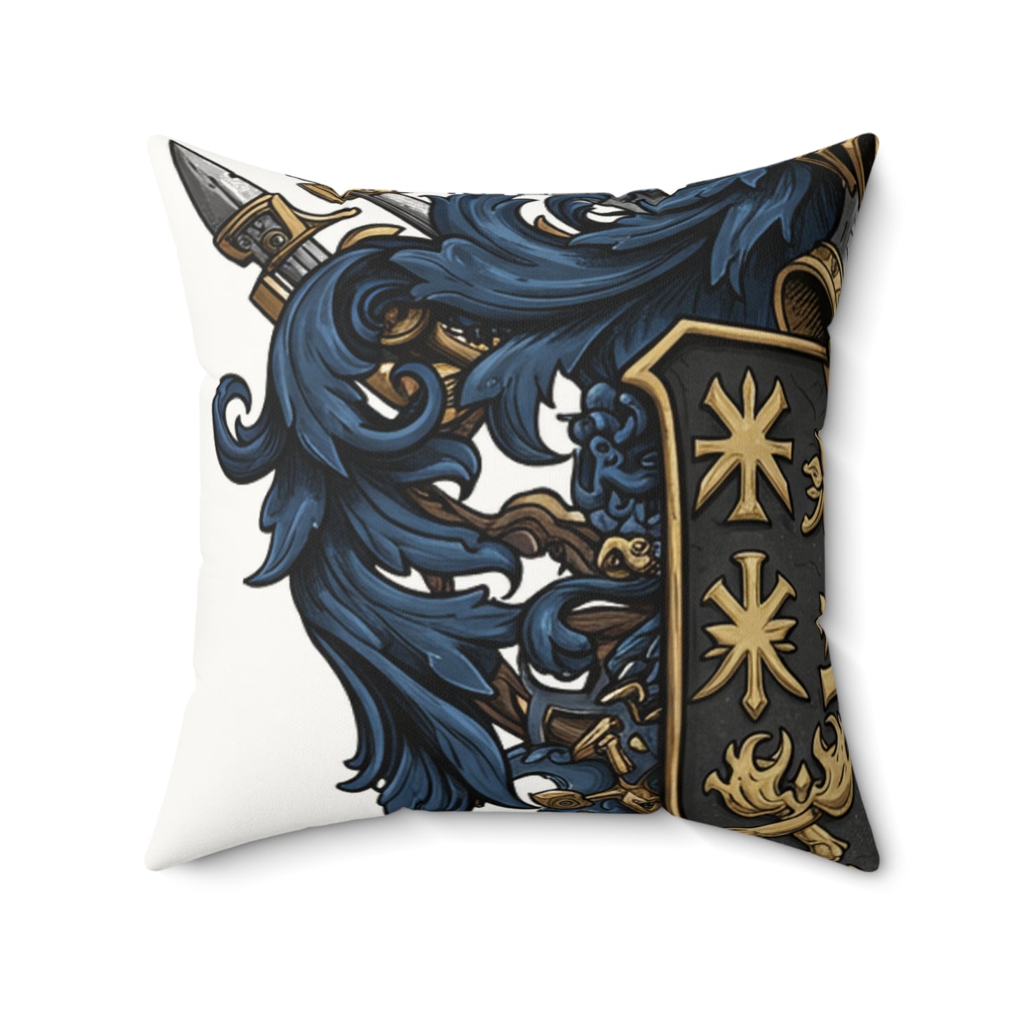 Urban Edge Guild-Inspired Faux Suede Pillow