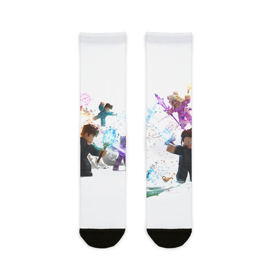 VOXEL QUEST: Edgy Character Fusion Crew Socks