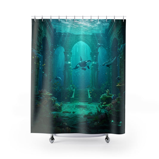Atlantis Edge: Discover the Mystery Shower Curtain