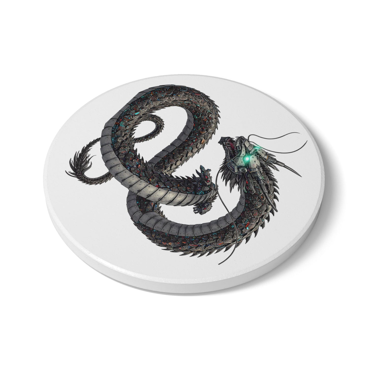 Cyber Dragon Nexus Coaster – Ignite Your Space!