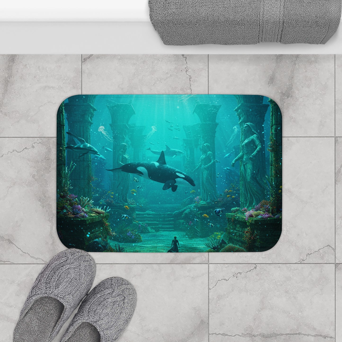 Atlantis Escape: Casual Bath Mat