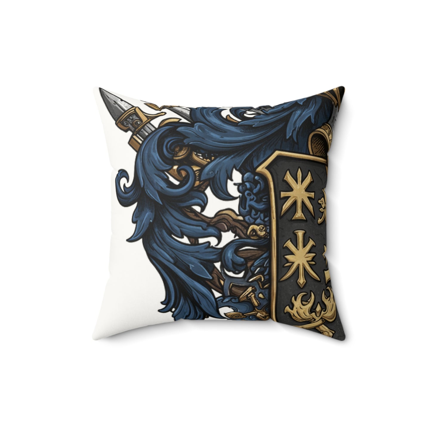 Urban Edge Guild-Inspired Faux Suede Pillow