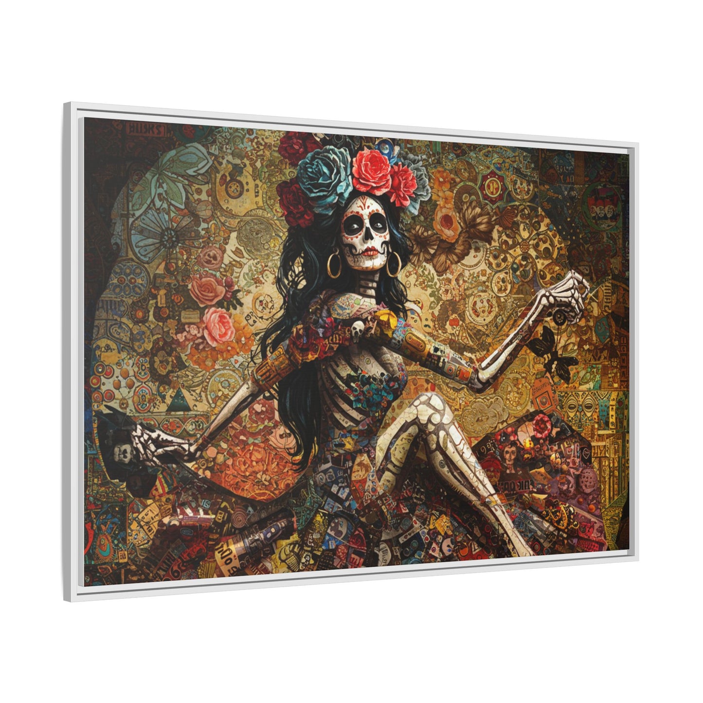 LaCatrina Elegance: Exquisite Multicolor Matte Canvas
