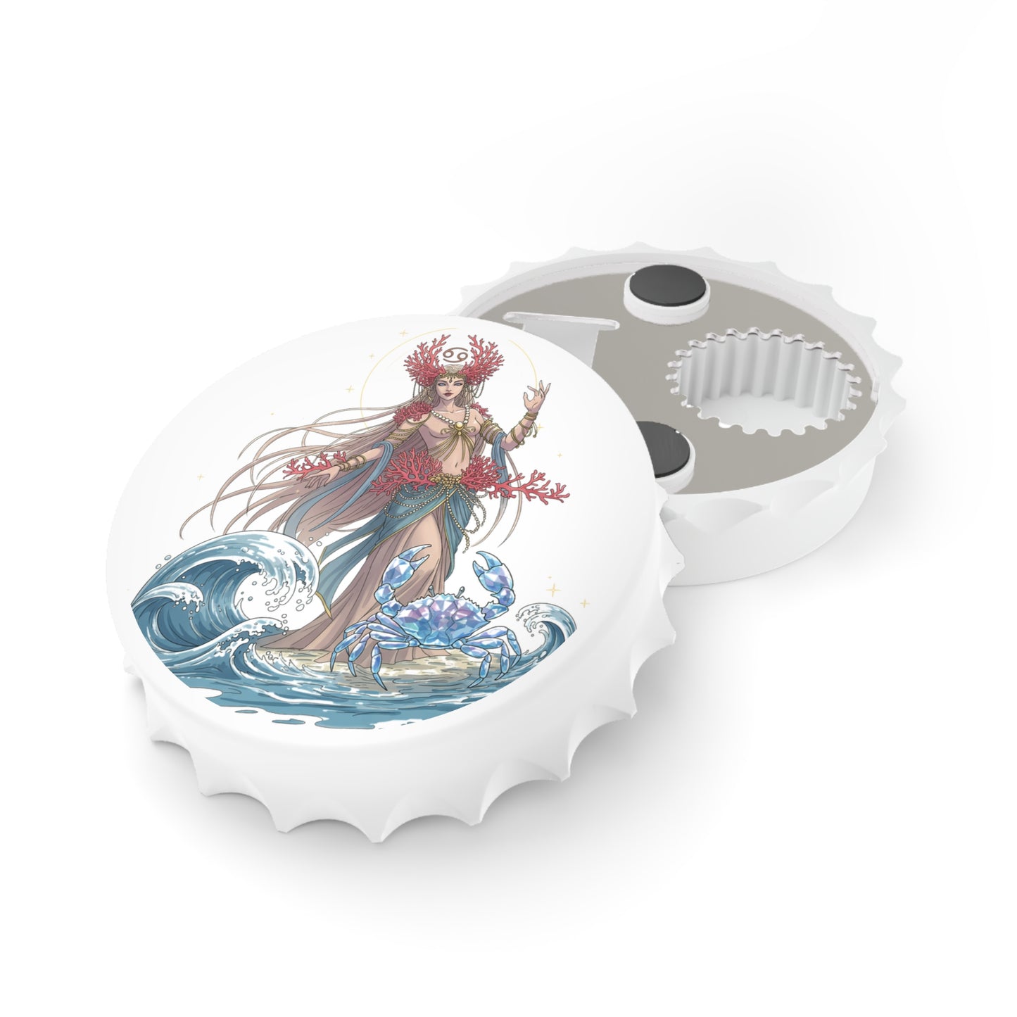 Cosmic Crab Zodiac Bottle Opener - Cancer Edition