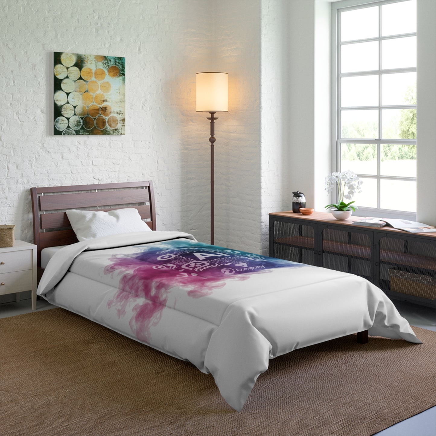 Misty Haze Comforter: Ultra Photo Smoke Style #3