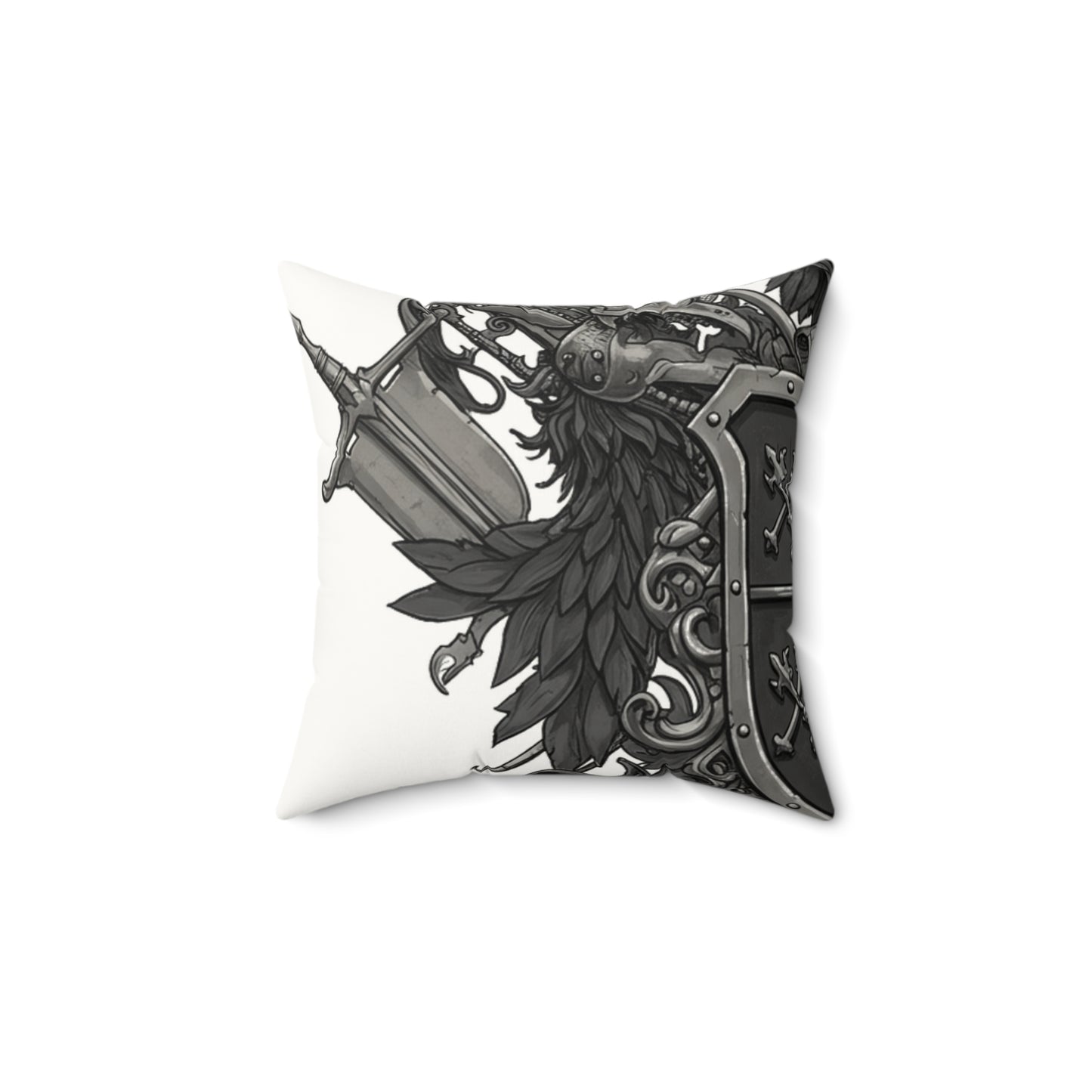 Urban Edge: Chic Faux Suede Square Pillow