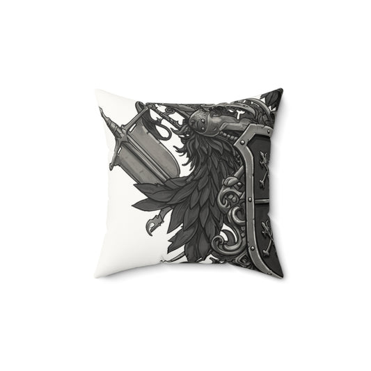 Urban Edge: Chic Faux Suede Square Pillow