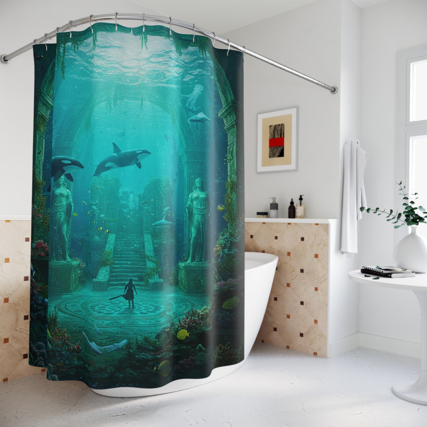 Atlantis Edge: The Lost City Shower Curtain #17