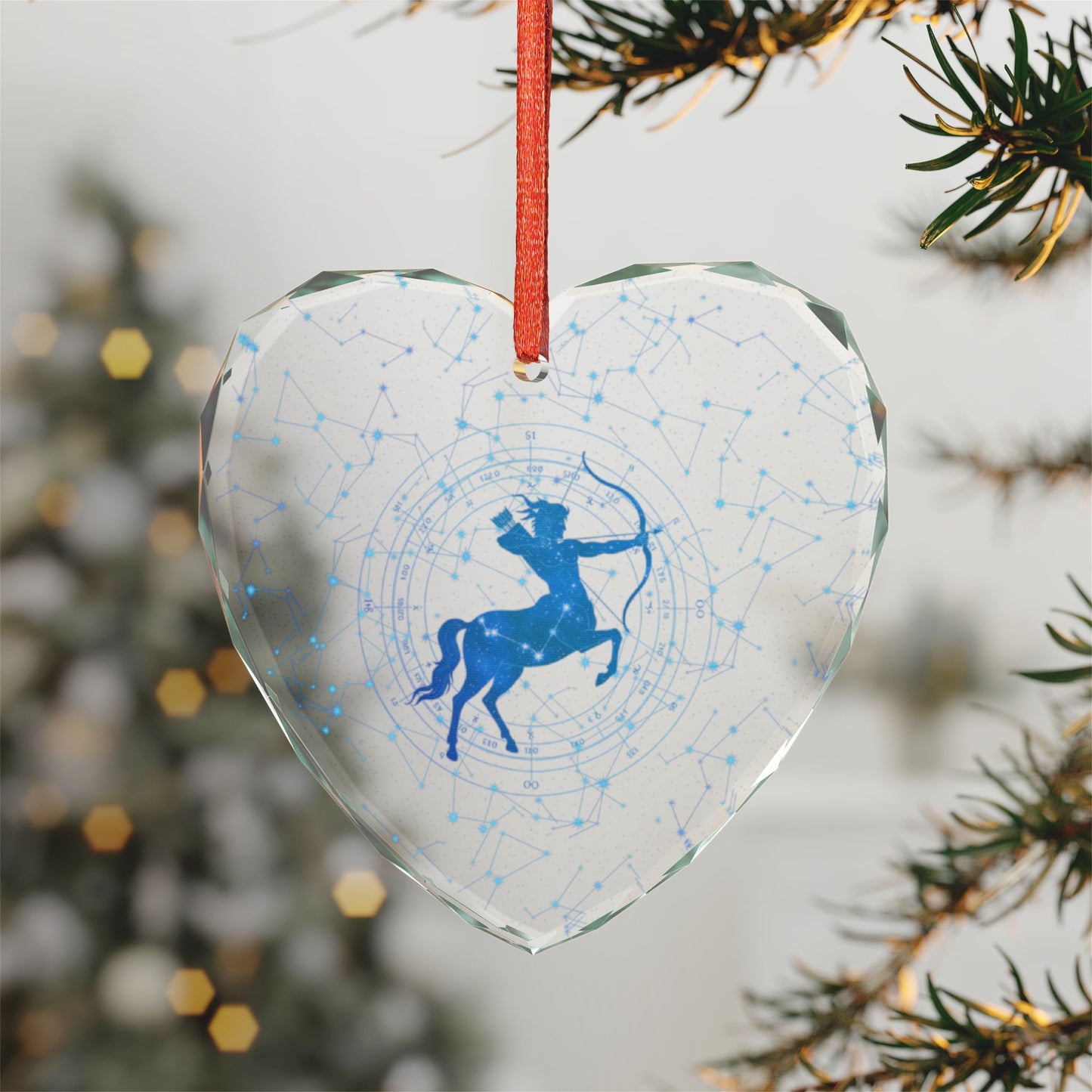 Sagittarius Edge - Dual Zodiac Crystal Ornament #12