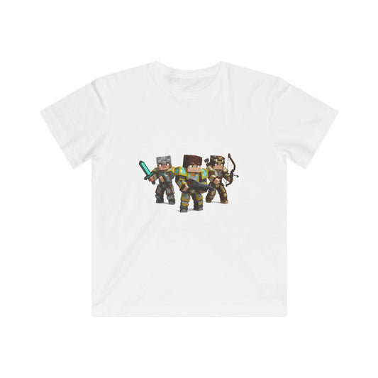 Pixel Power Player Kids Tee - Mine-Inspired Casual Fun!