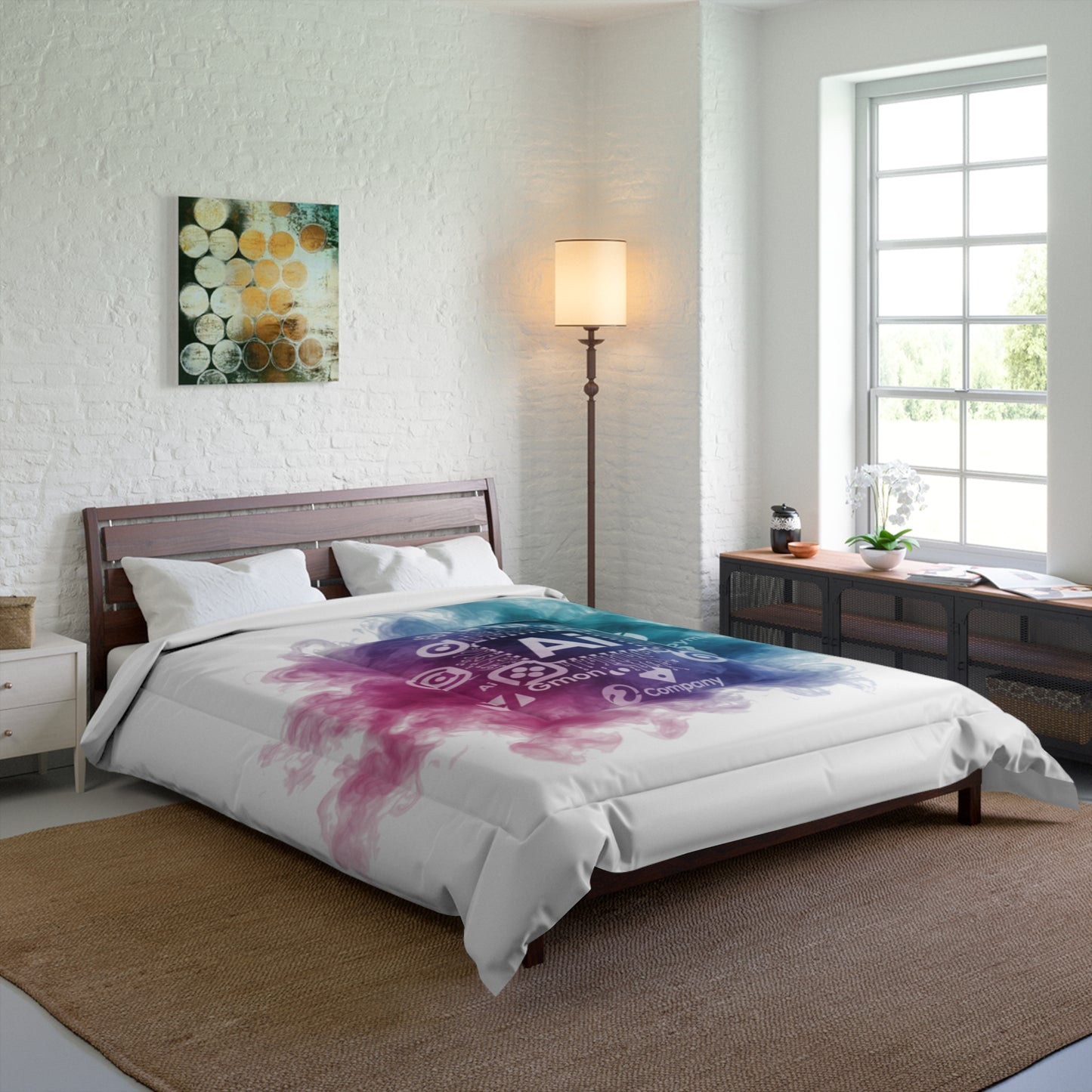 Misty Haze Comforter: Ultra Photo Smoke Style #3