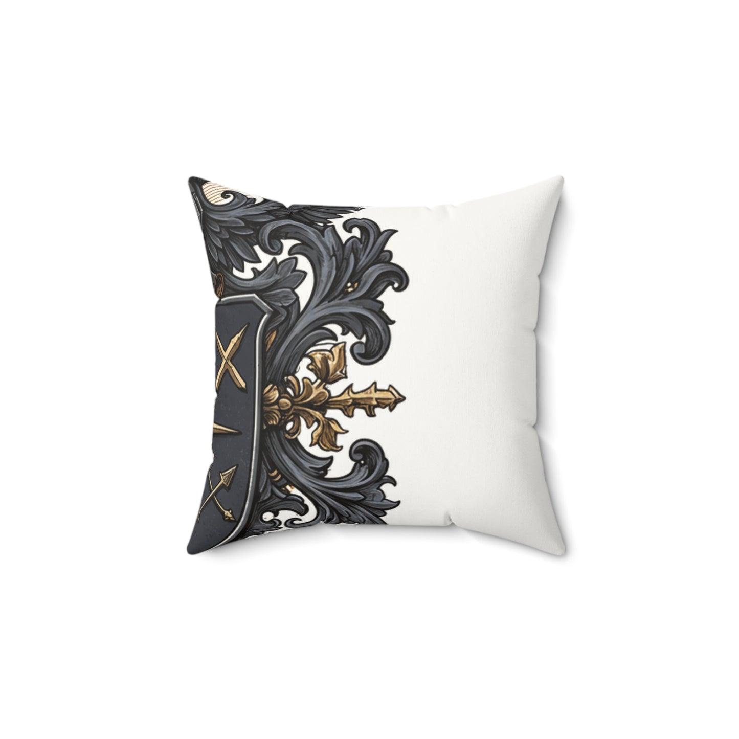 Urban Edge: Faux Suede Guild-Inspired Pillow