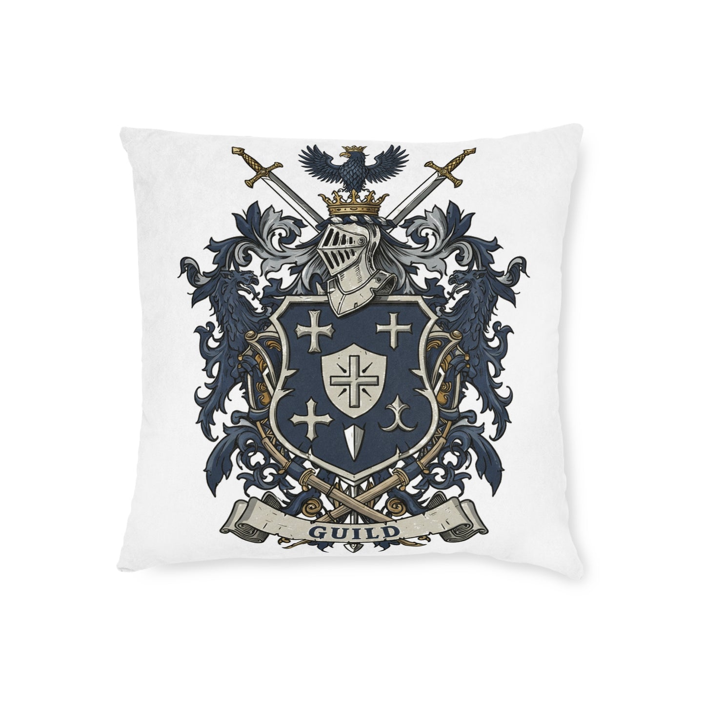 Guild Edge: Dual-Sided Design Square Pillow #11