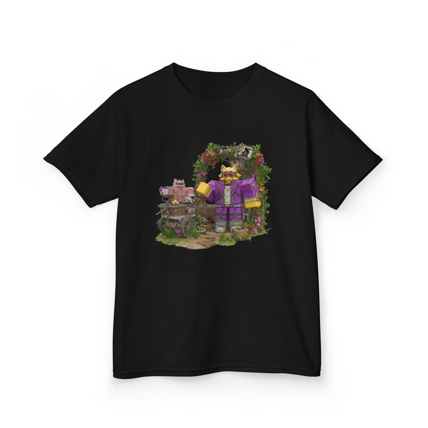 Pixel Pals Adventure - Kids' Trendy Voxel Tee