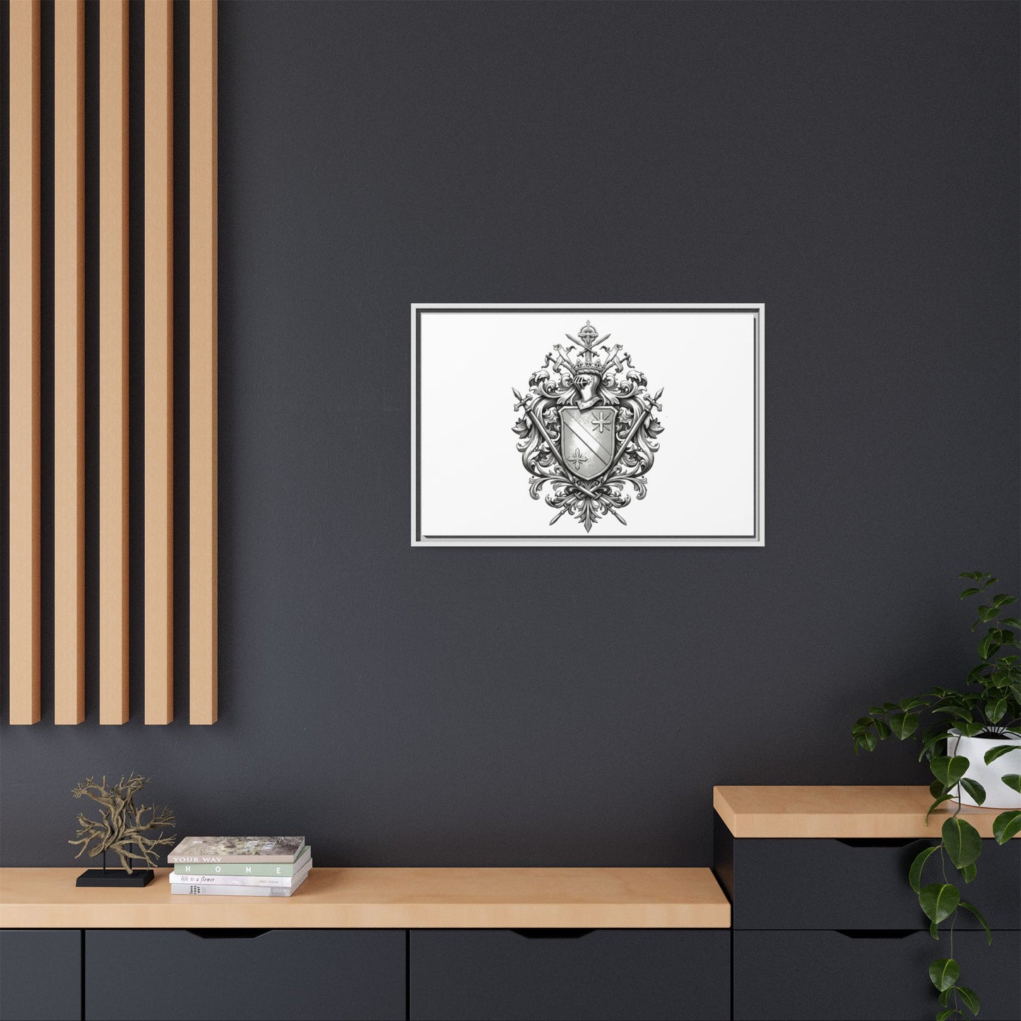 Guild #52 Elegance: Premium Multicolor Framed Matte Canvas