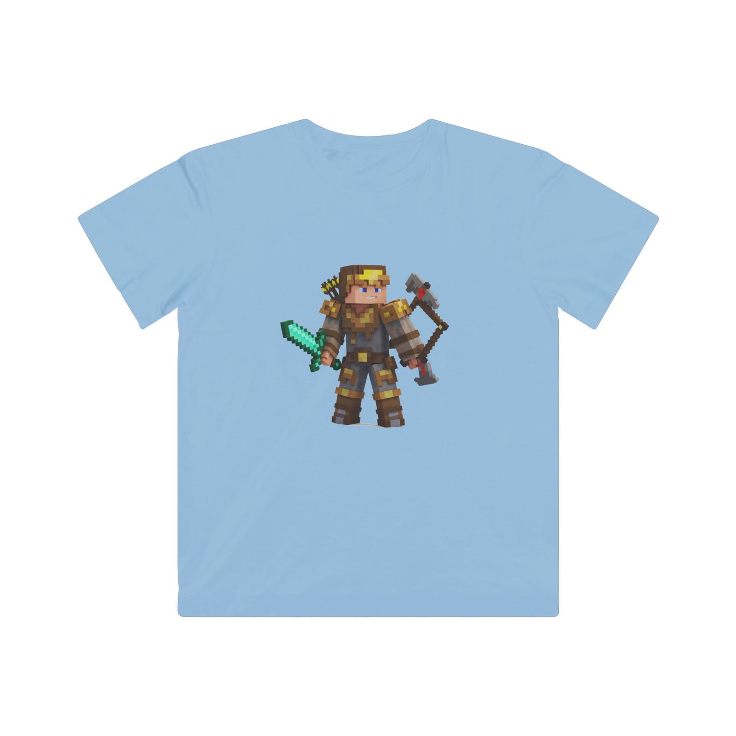 Pixel Power Play Kids Tee - Casual Mine Warriors Magic!