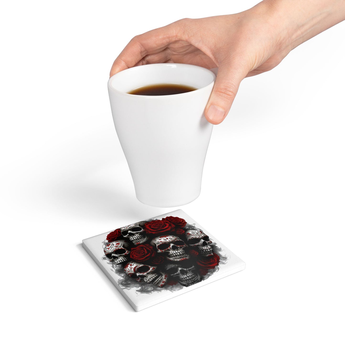 LaCatrina Edge: Ceramic Coaster – Style #22