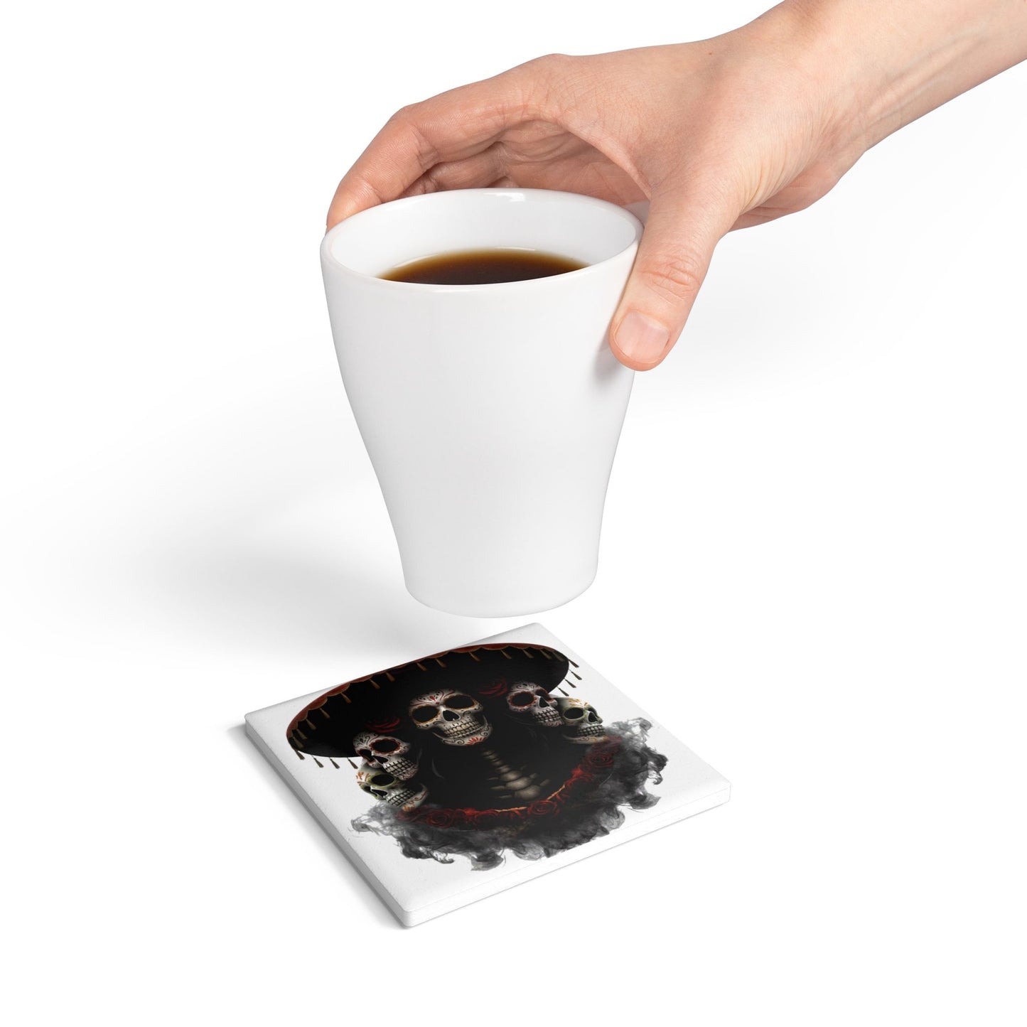 LaCatrina Edge: Dare to Be Different Ceramic Coaster