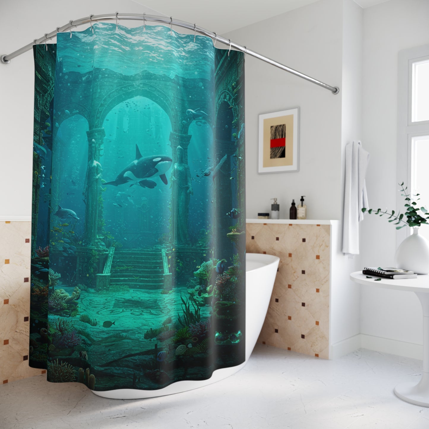 Atlantis Edge: Discover the Mystery Shower Curtain