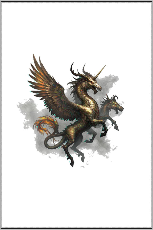 Mythical Edge: Beasts of Legend Satin Poster