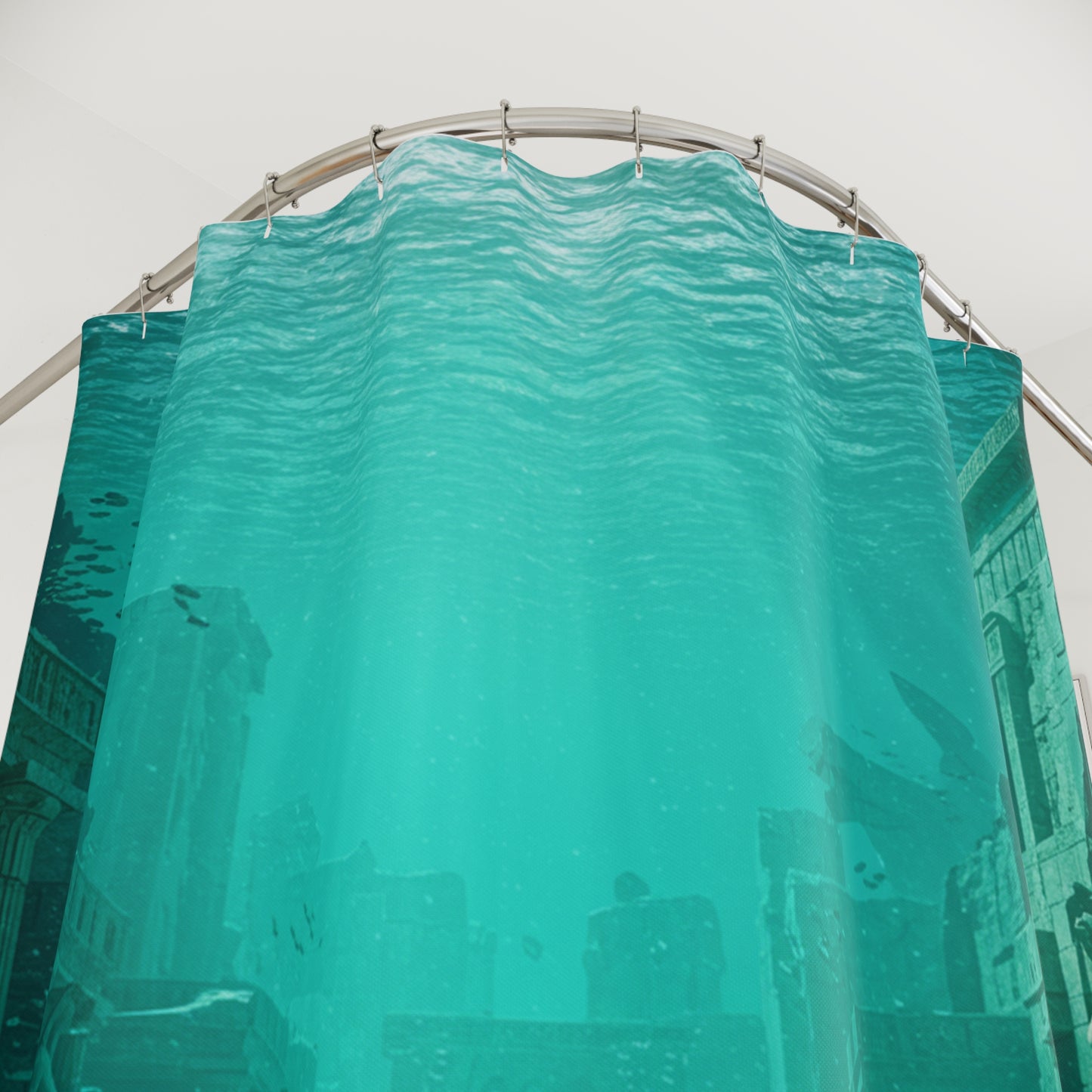 Atlantis Unveiled - Edgy Shower Curtain Design