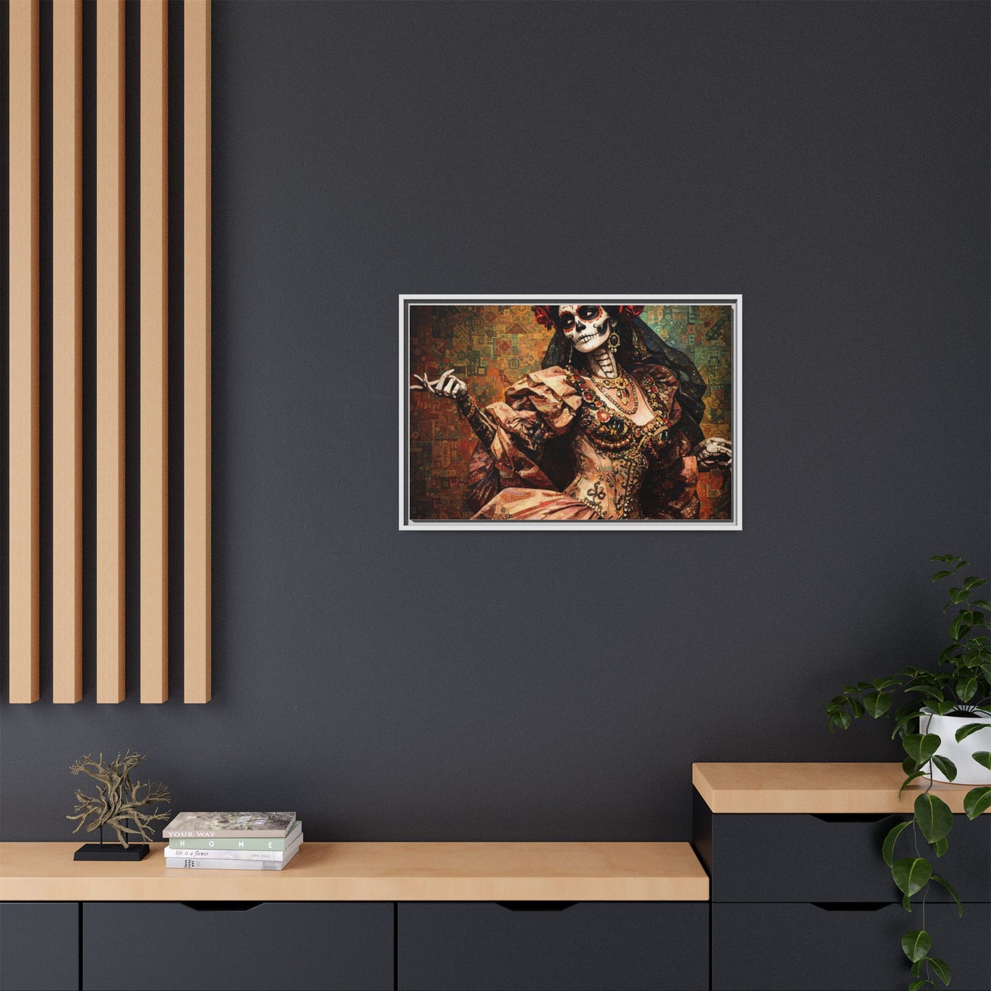 LaCatrina Elegance: Professional Art Series #6 - Framed Matte Canvas