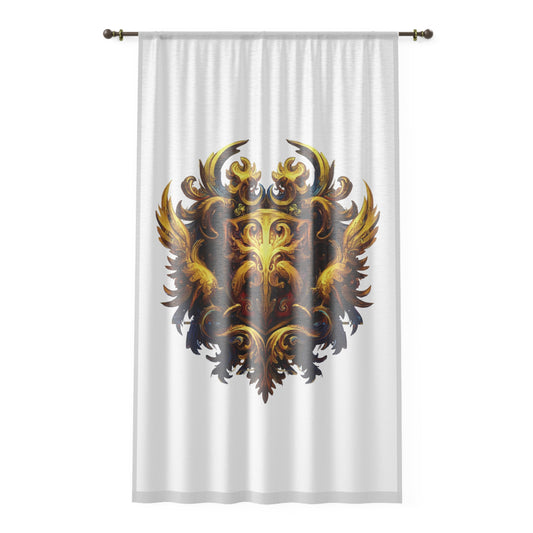 Trendsetter Emblem Window Curtain - Style #37